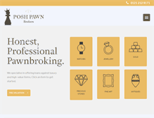 Tablet Screenshot of posh-pawnbrokers.com